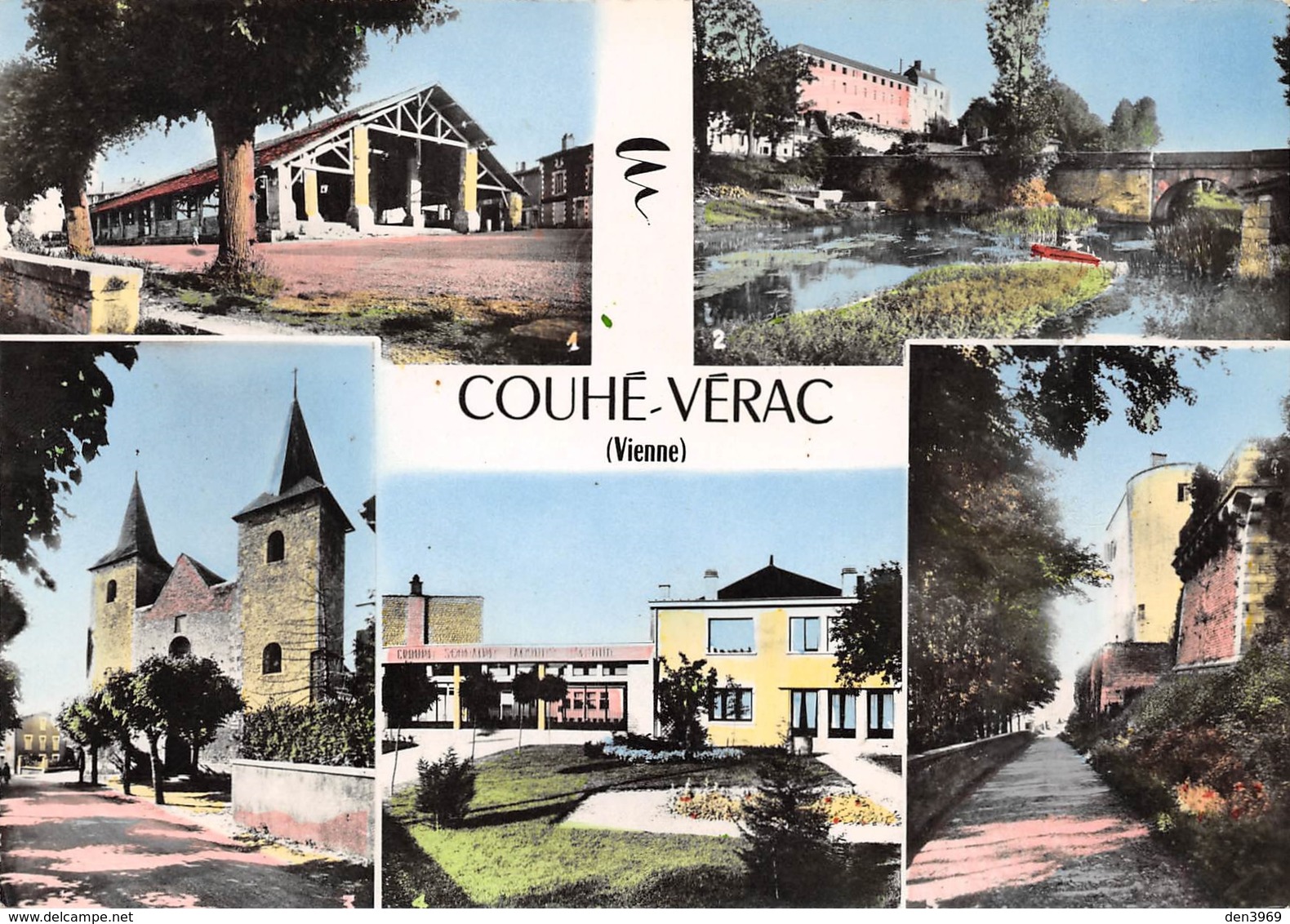 Couhé-Vérac - Halles - Collège Sur La Dive - Eglise - Groupe Scolaire - Château - Couhe