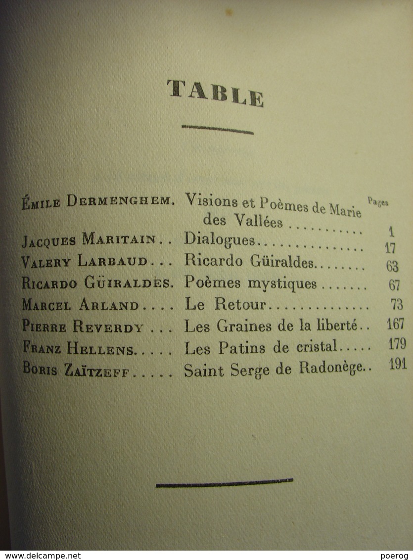 LE ROSEAU D'OR OEUVRES ET CHRONIQUES N°6 - 1928 - PLON - JACQUES MARITAIN MARCEL ARLAND VALERY LARBAUD RICARDO GUIRALDES - Autres & Non Classés