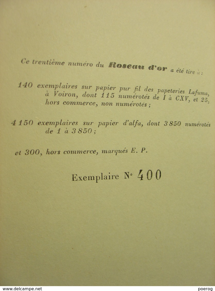 LE ROSEAU D'OR OEUVRES ET CHRONIQUES N°6 - 1928 - PLON - JACQUES MARITAIN MARCEL ARLAND VALERY LARBAUD RICARDO GUIRALDES - Autres & Non Classés