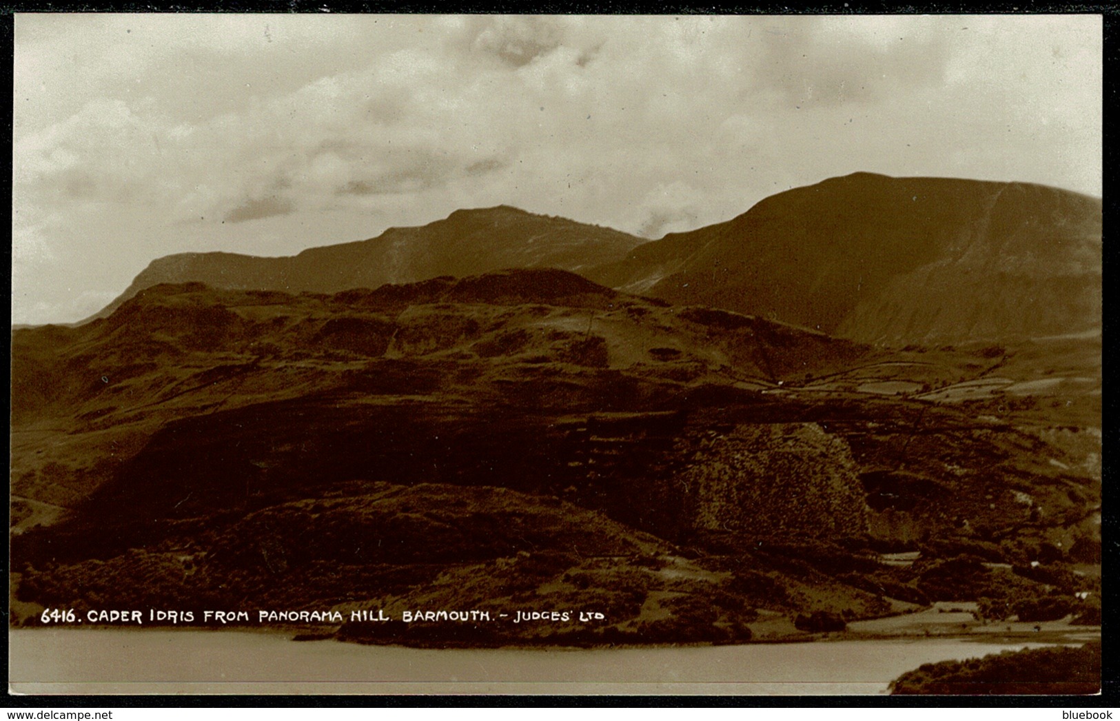 Ref 1271 - Judges Real Photo Postcard - Cader Idris From Panorama Hill Barmouth - Merionethshire Wales - Merionethshire