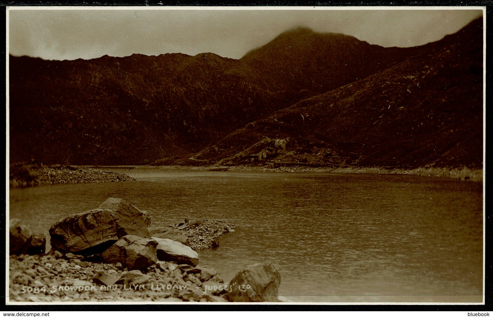 Ref 1272 - Judges Real Photo Postcard - Snowdon And Llyn Llydaw  - Caernarvonshire Wales - Caernarvonshire