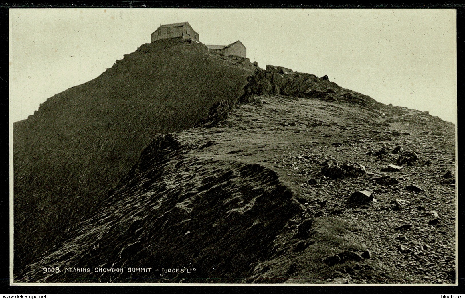 Ref 1272 - Judges Postcard - Nearing Snowdon Summit - Caernarvonshire Wales - Caernarvonshire