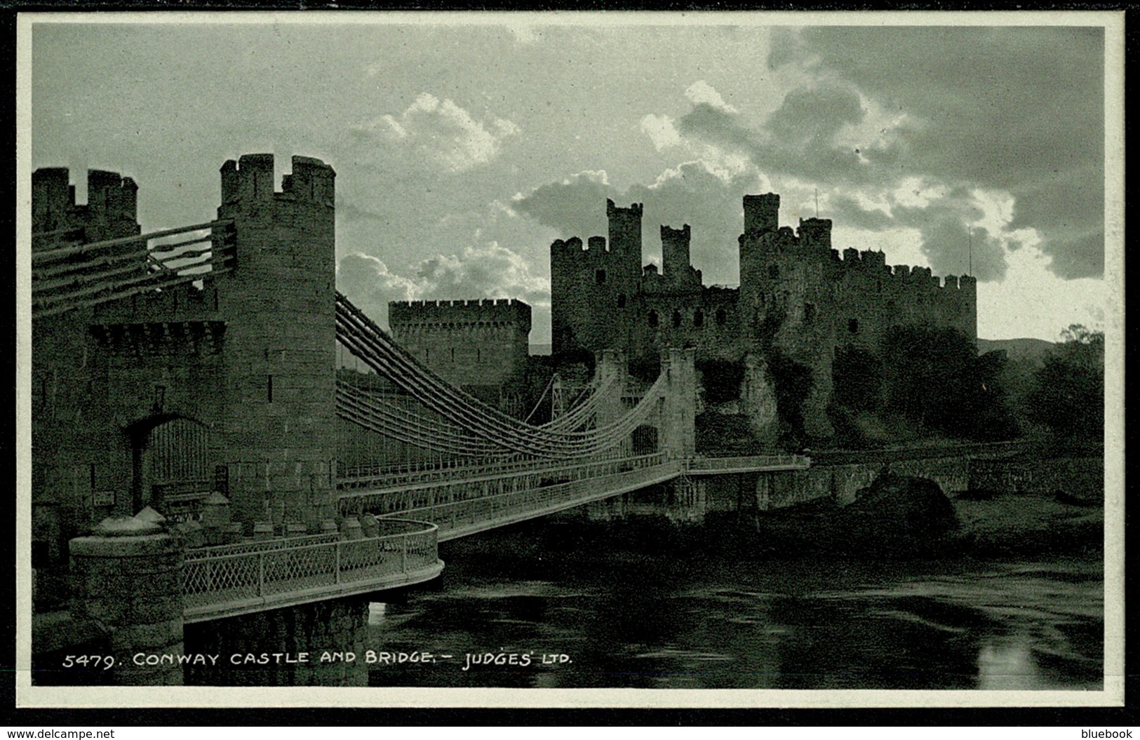 Ref 1272 - Judges Postcard - Conway Castle & Bridge - Caernarvonshire Wales - Caernarvonshire