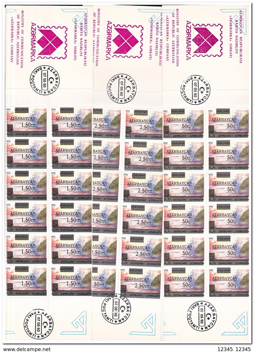 Azerbeidzjan 1992, Postfris MNH, Complete Set Booklets First Booklets ( All Values ) - Azerbeidzjan