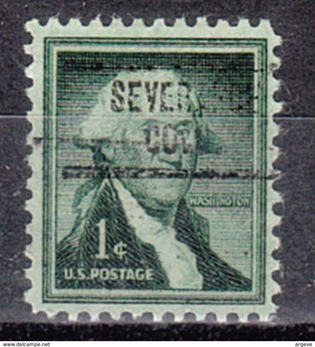 USA Precancel Vorausentwertung Preo, Locals Colorado, Severance 734 - Preobliterati