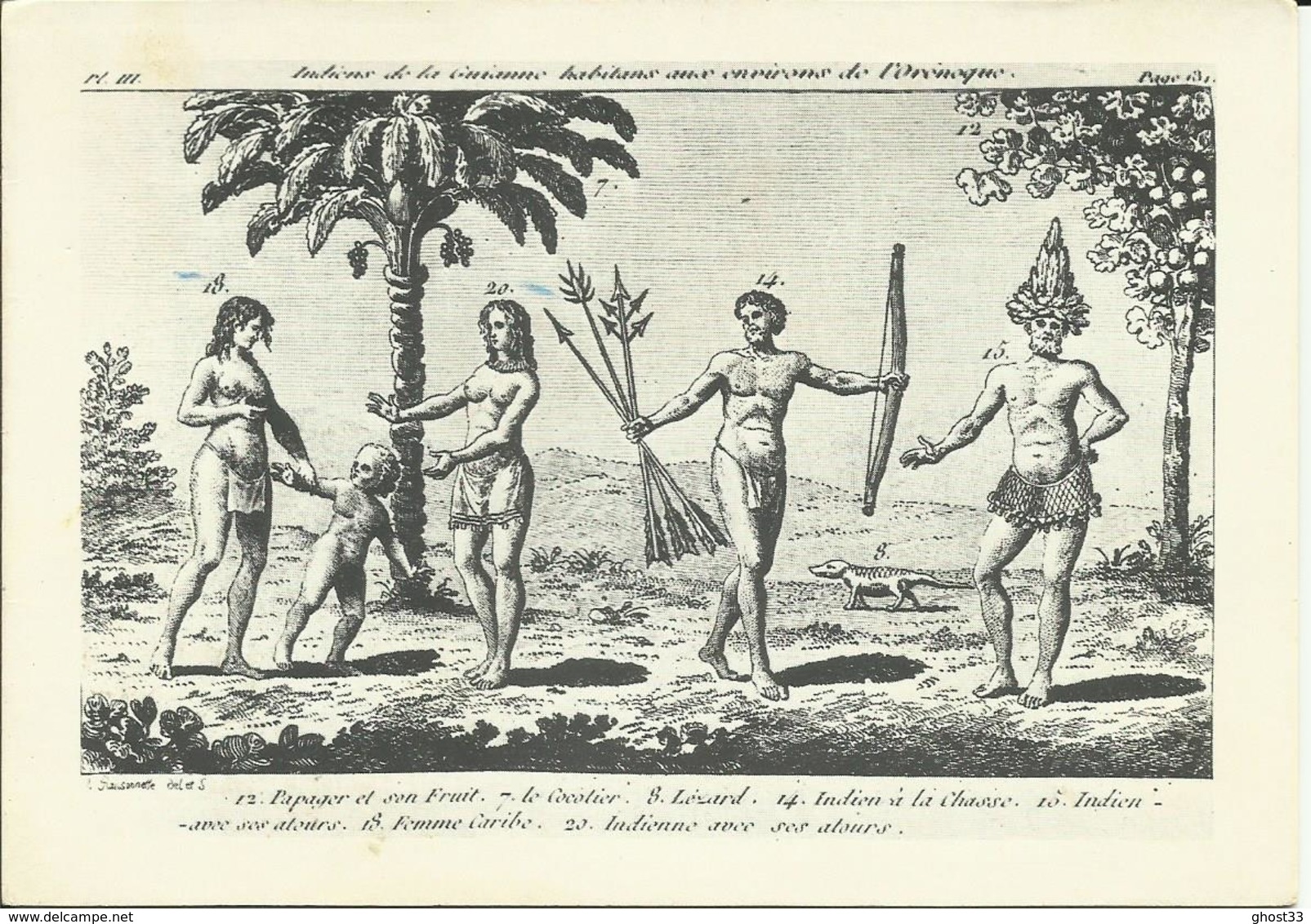 CARTE POSTALE PORTEFEUILLE - GUYANE - Indiens De La Guianne Environs De L'Orénoque - N° 355 - G. DELABERGERIE ? - Altri & Non Classificati