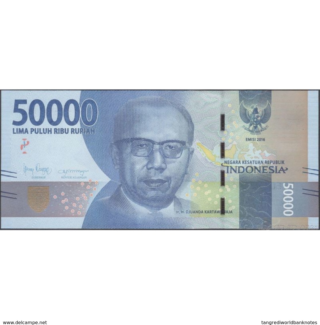 TWN - INDONESIA 159c - 50000 50.000 Rupiah 2016/2018 Various Prefixes UNC - Indonesia