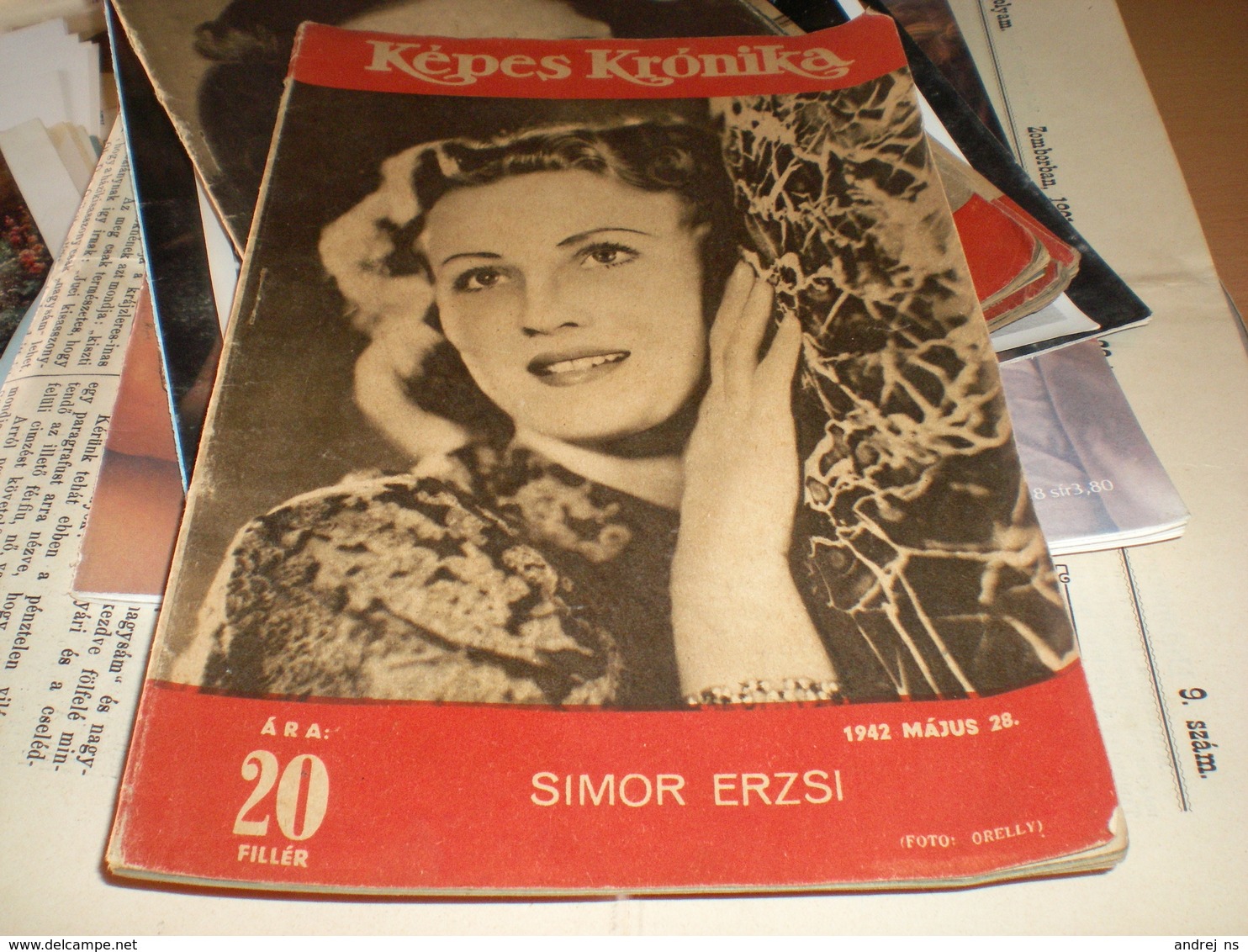 Actros, Nazy, Sport WW2 Kepes Kronika Simon Erzsi 1942 - Autres & Non Classés