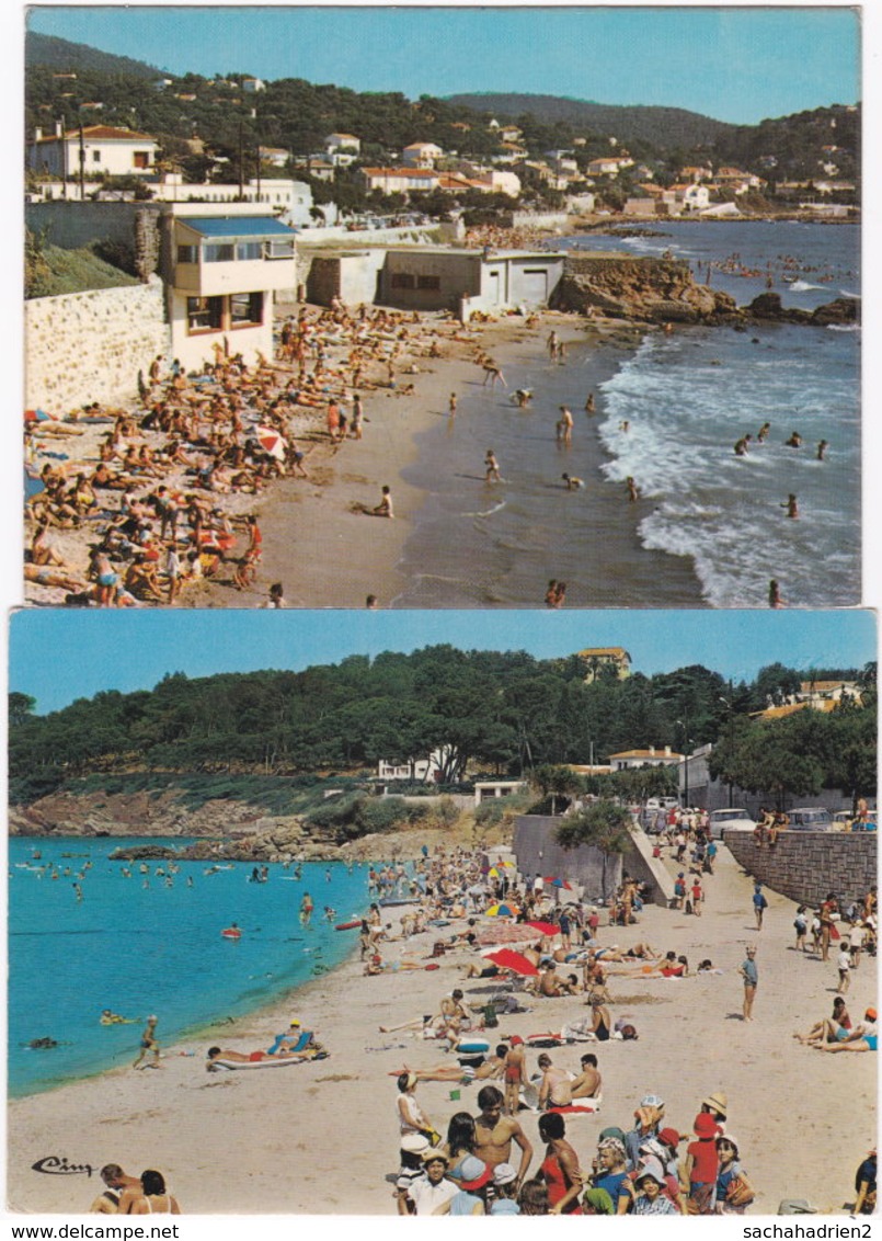 83. Gf. LE PRADET. Plage De La Garonne. 2 Cartes - Le Pradet