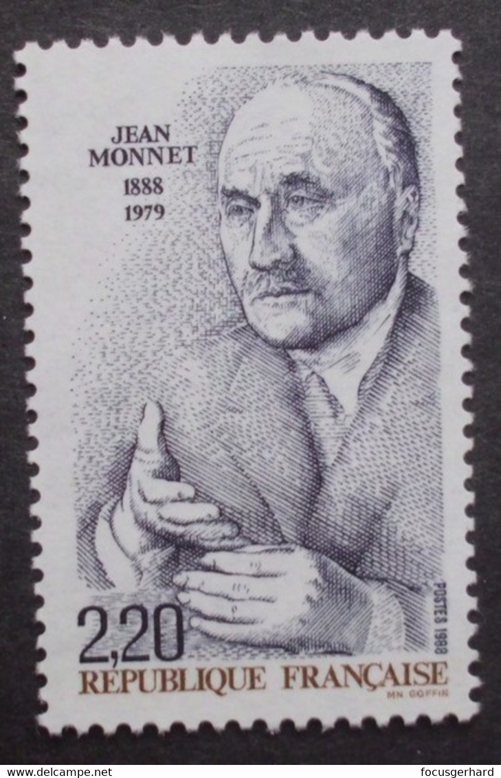 Frankreich    Mitläufer  100.Geburtstag Von Jean Monnet  1988       ** - Europäischer Gedanke