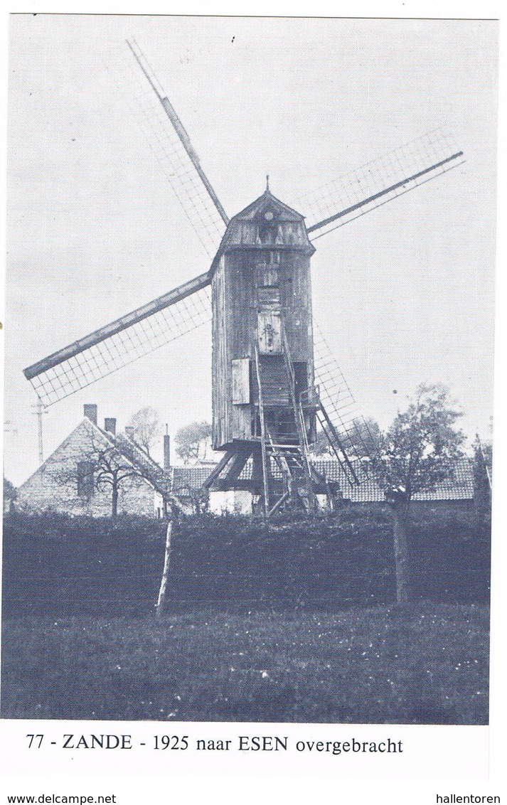 Zande - Esen: Molen In 1925 Overgebracht Naar Esen ( 2 Scans) - Andere & Zonder Classificatie