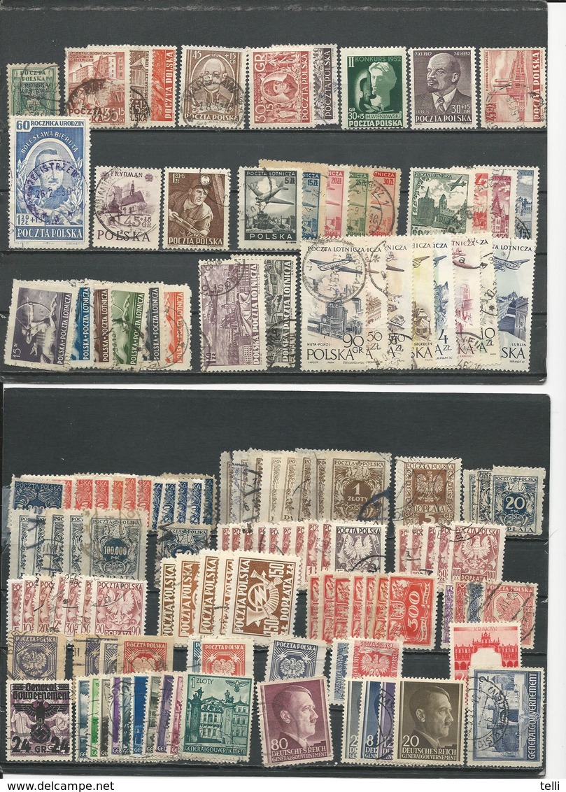 POLOGNE Lot De 133 Timbres (PA, Taxe, Service, Guerre, ...) (133) O Et O L3 1919-45 - Used Stamps