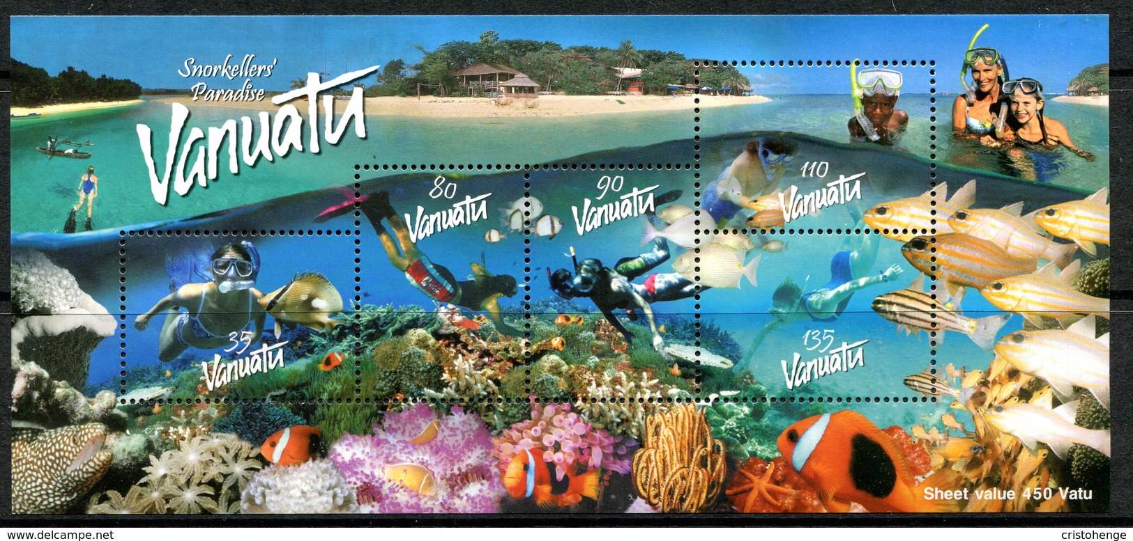 Vanuatu 2003 Snorkelling MS MNH (SG MS909) - Vanuatu (1980-...)