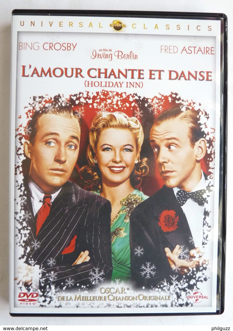 1 DVD FILM L'AMOUR CHANTE ET DANSE HOLIDAY INN - FRED ASTAIR BING CROSBY - Irving Berlin's - Commedia Musicale