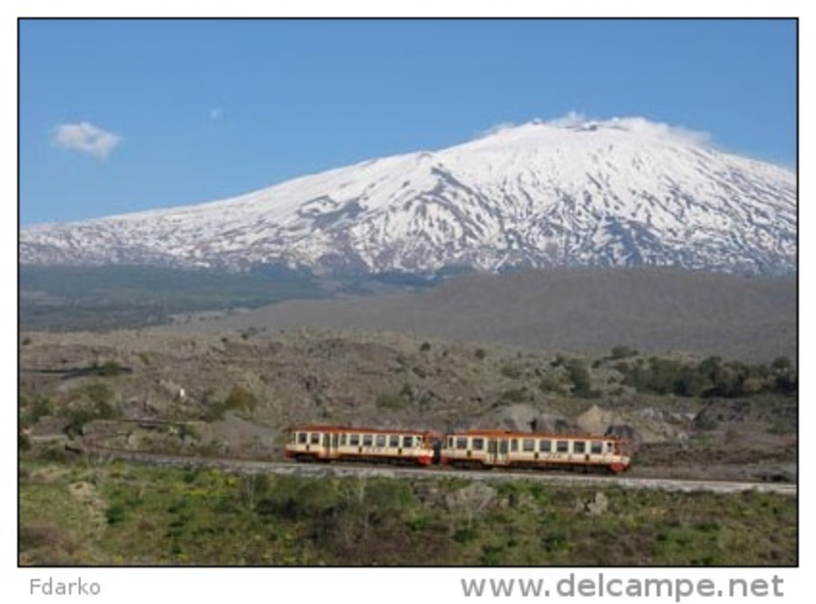 143 Treno FCE - Ferrovia Circumetnea ADe IMPA ITIN Bronte Catania  Rairoad Trein Railweys Treni Vulcano Etna - Trains