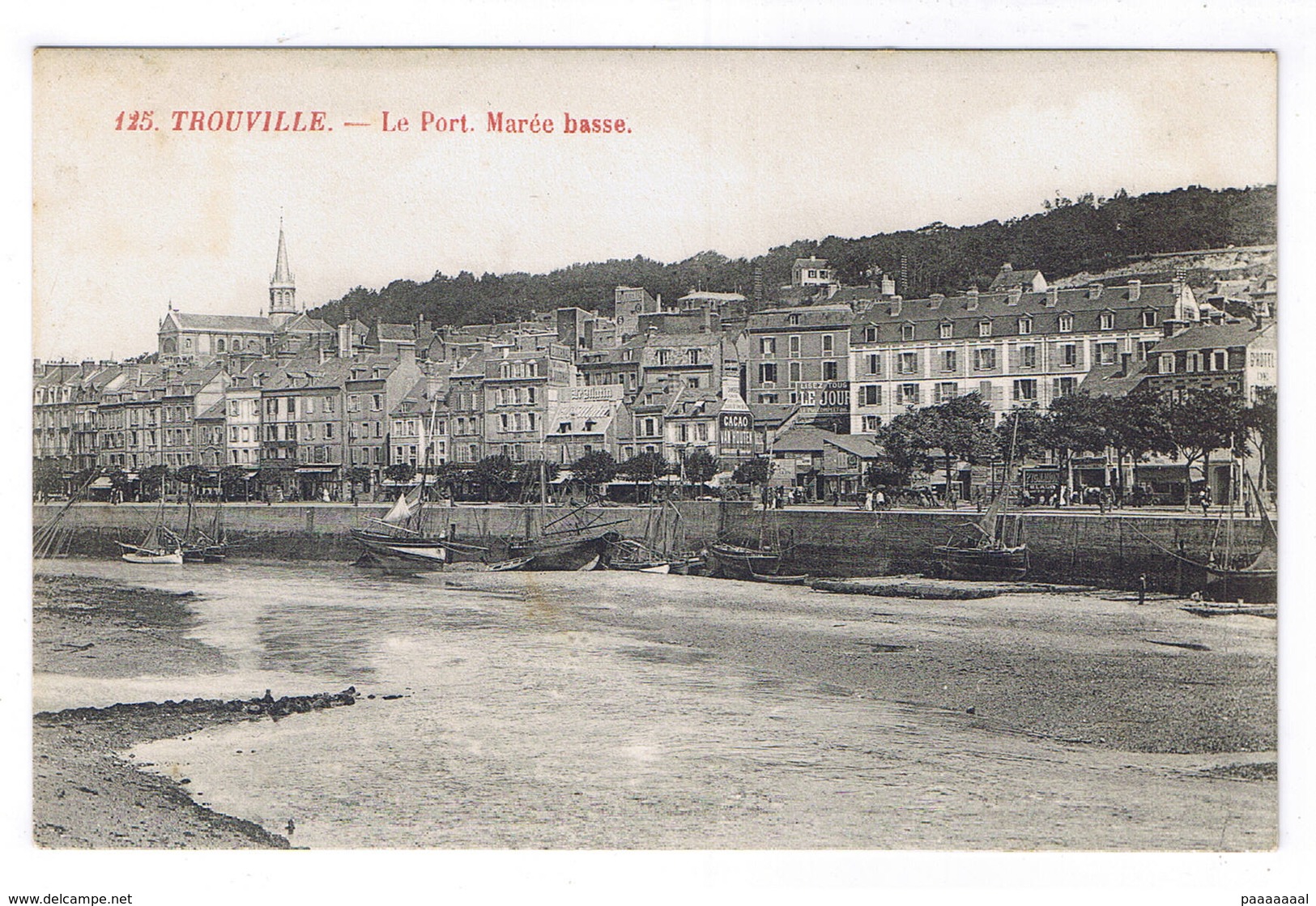 TROUVILLE  LE PORT MAREE BASSE - Trouville