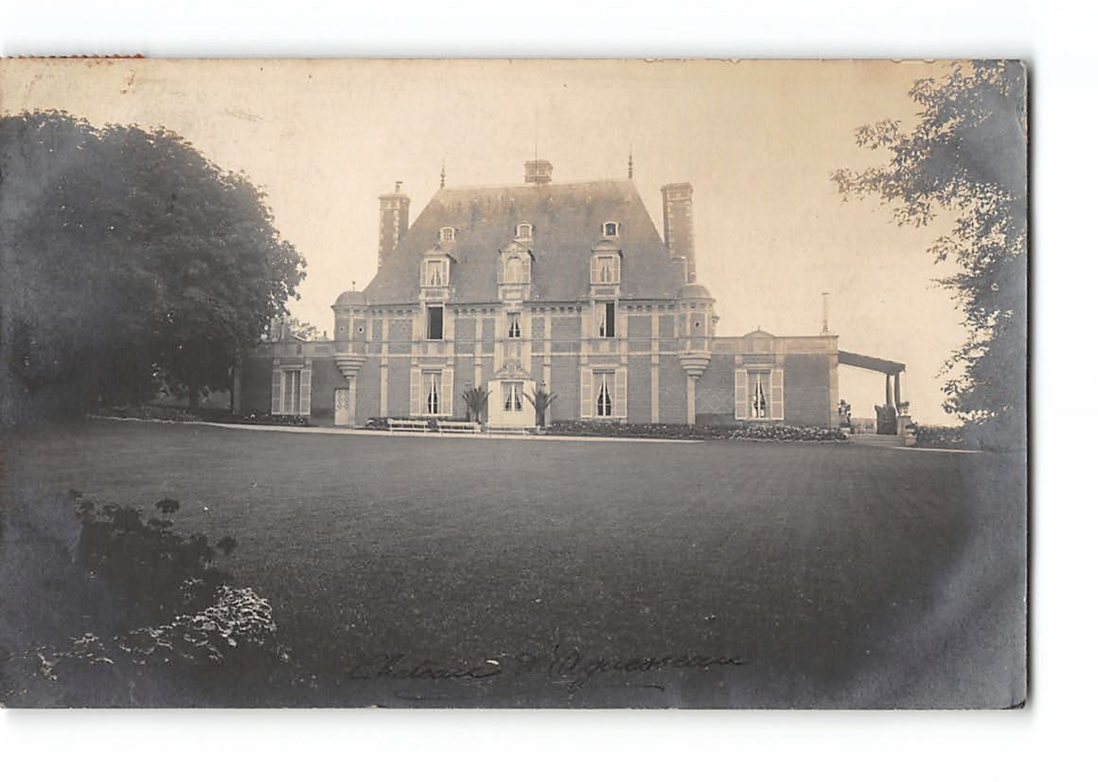 CPA14 Carte Photo Trouville Chateau D'Aguesseau - Trouville