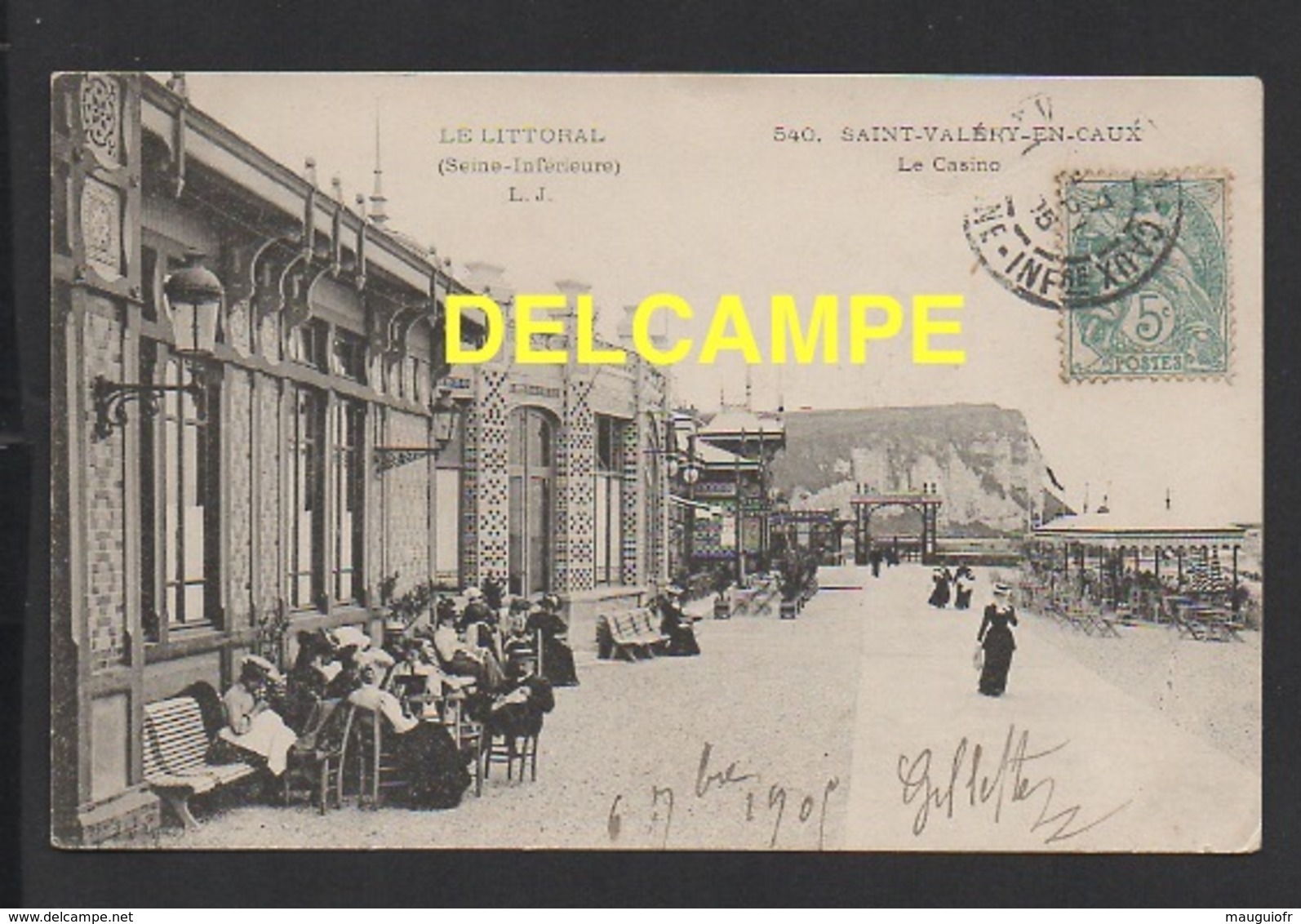 DD / 76 SEINE MARITIME / SAINT VALÉRY EN CAUX / LE CASINO / ANIMÉE / 1905 - Saint Valery En Caux