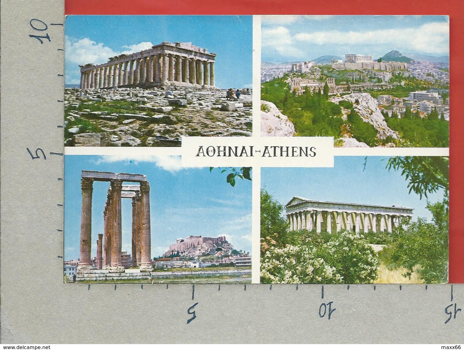 CARTOLINA VG GRECIA - ATHENS - Ancient Monument - Vedutine Multivue - 10 X 15 - ANN. 1969 - Grecia