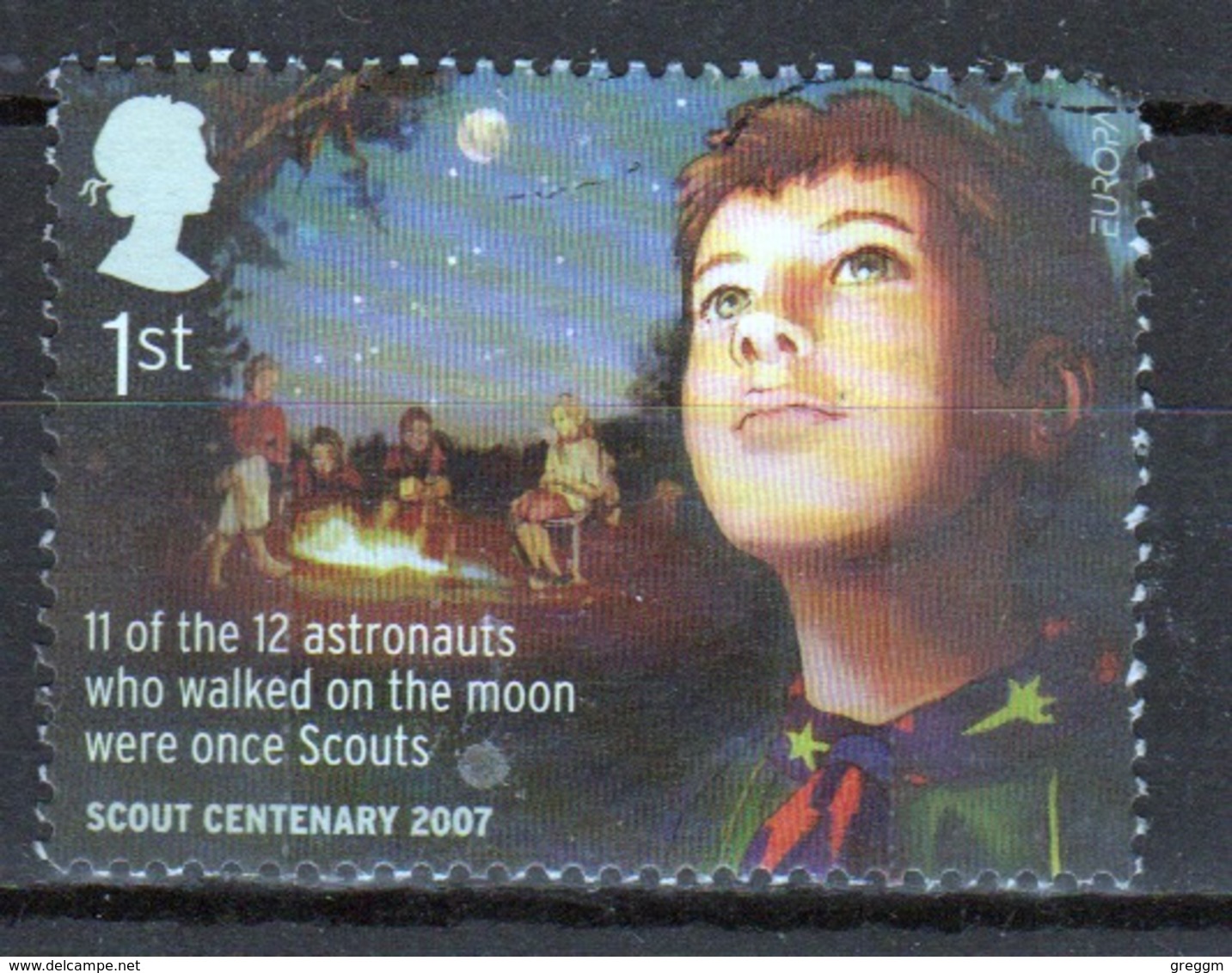 Great Britain 2007 Single 1st Commemorative Stamps From The Centenary Of Scouting Set. - Used Stamps