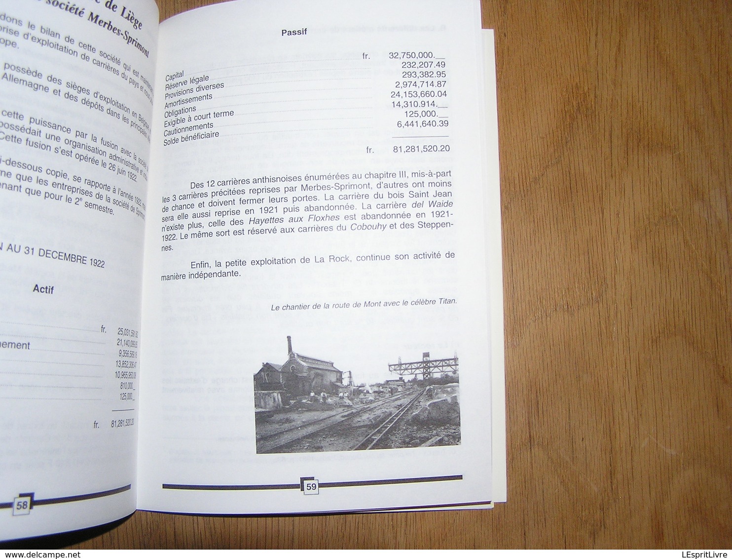 L' HISTOIRE DES CARRIERES D' ANTHISNES M Tarabella Régionalisme Condroz Carrière Pierre Bleue Granit Industrie Tailleur