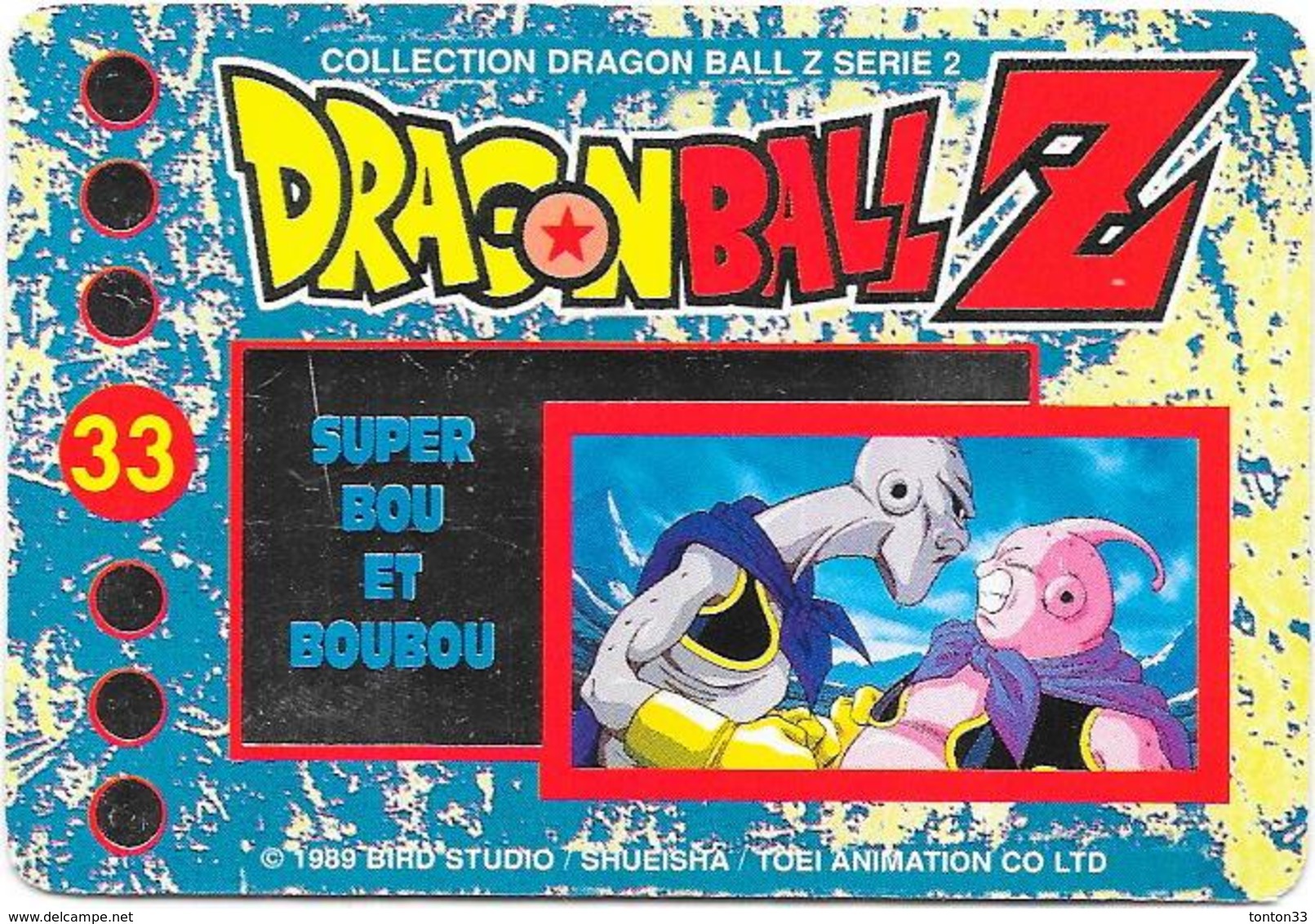 LOT de 86 Cartes DRAGONBALL Z - collection dragon ball serie 2 1989 -