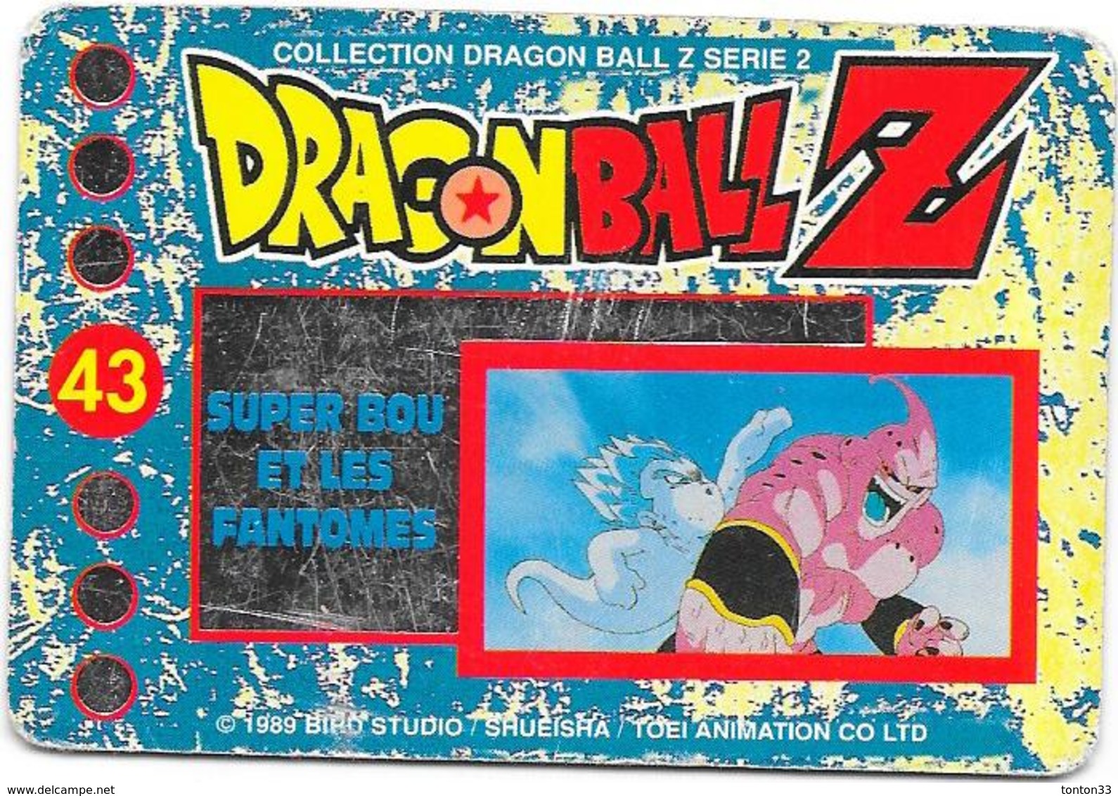 LOT de 86 Cartes DRAGONBALL Z - collection dragon ball serie 2 1989 -