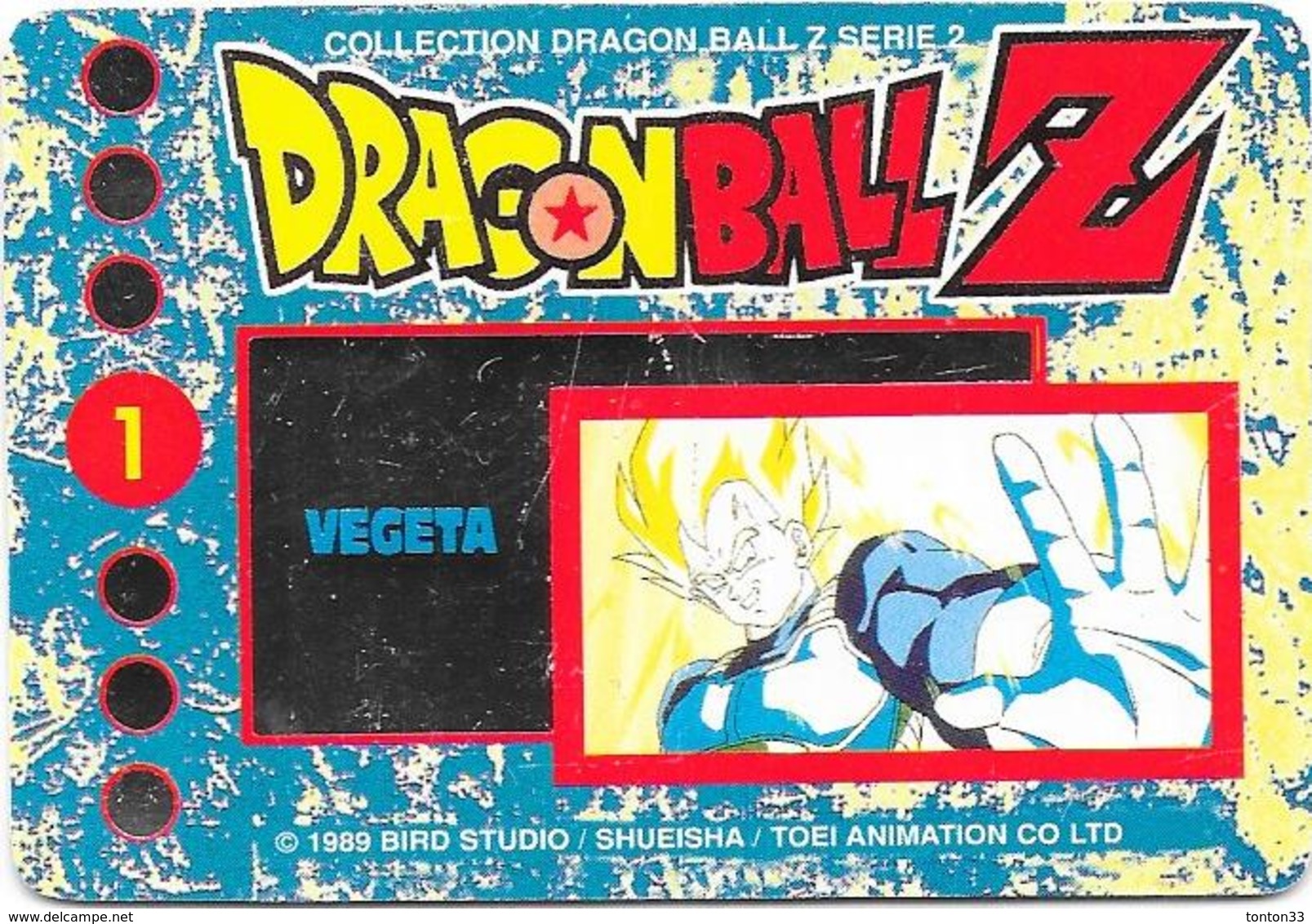 LOT de 86 Cartes DRAGONBALL Z - collection dragon ball serie 2 1989 -