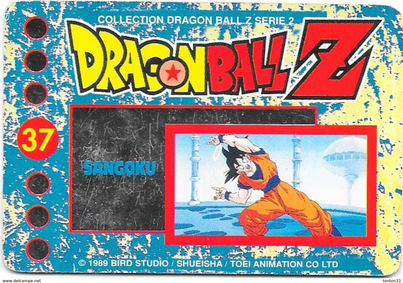 LOT de 86 Cartes DRAGONBALL Z - collection dragon ball serie 2 1989 -