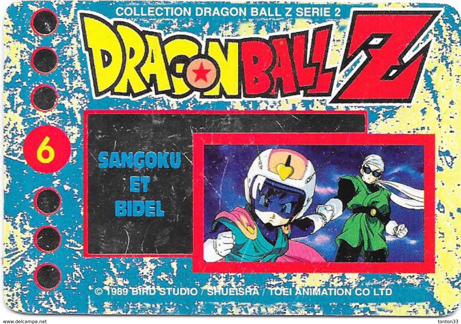 LOT de 86 Cartes DRAGONBALL Z - collection dragon ball serie 2 1989 -