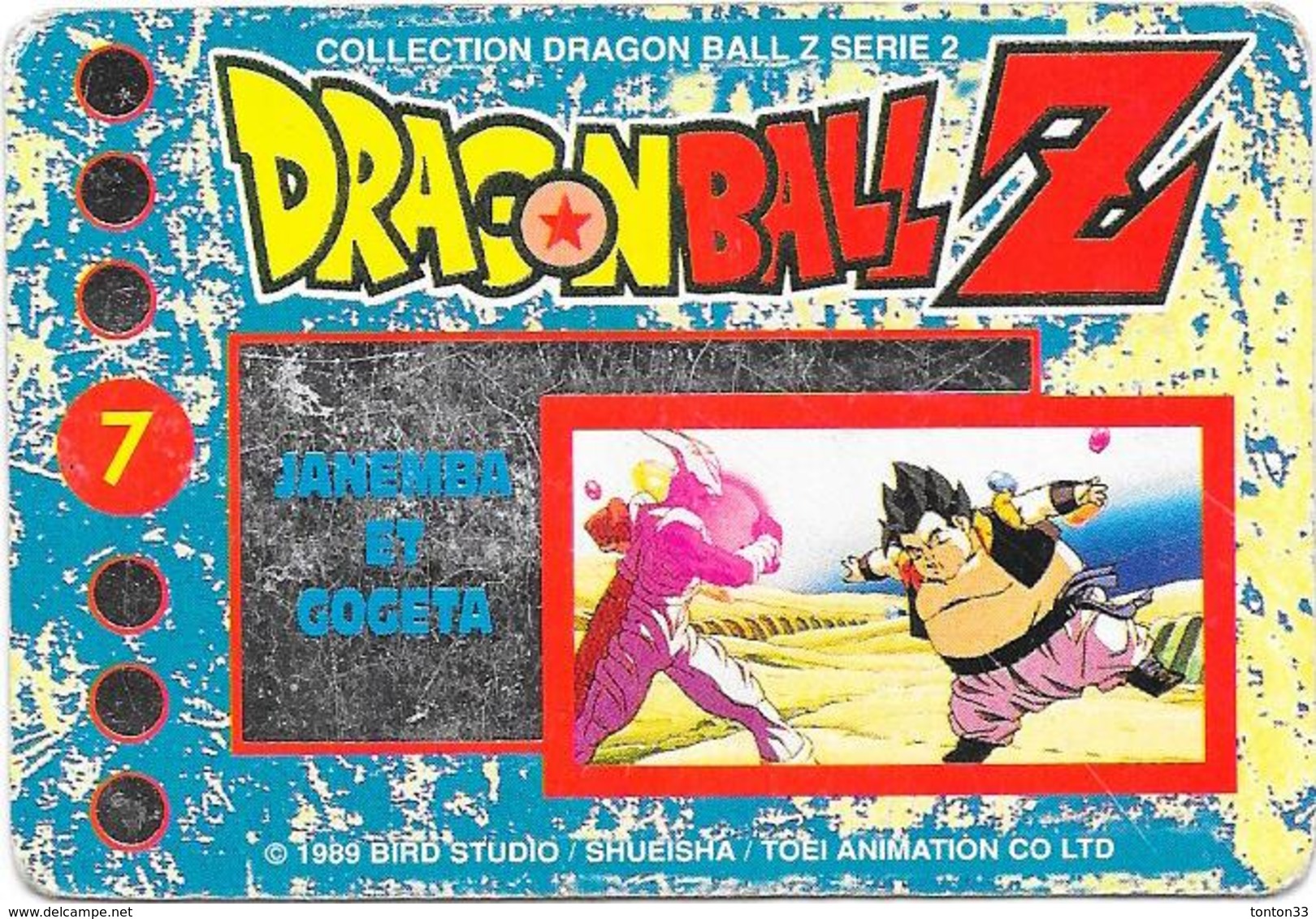 LOT de 86 Cartes DRAGONBALL Z - collection dragon ball serie 2 1989 -