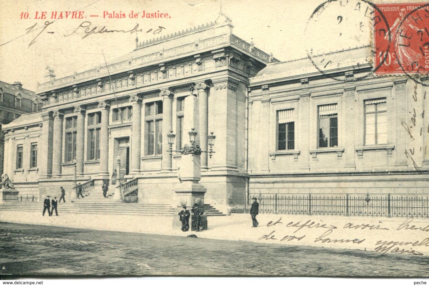 N°70111 -cpa Le Havre -palais De Justice- - Non Classés