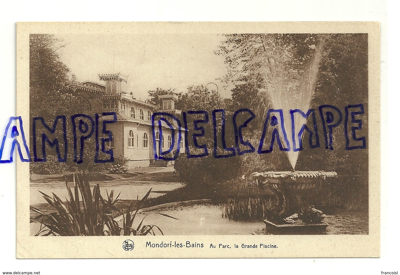 Mondorf-les-Bains. Au Parc, La Grande Piscine. Fontaine. NELS. E.A. Schaack - Mondorf-les-Bains