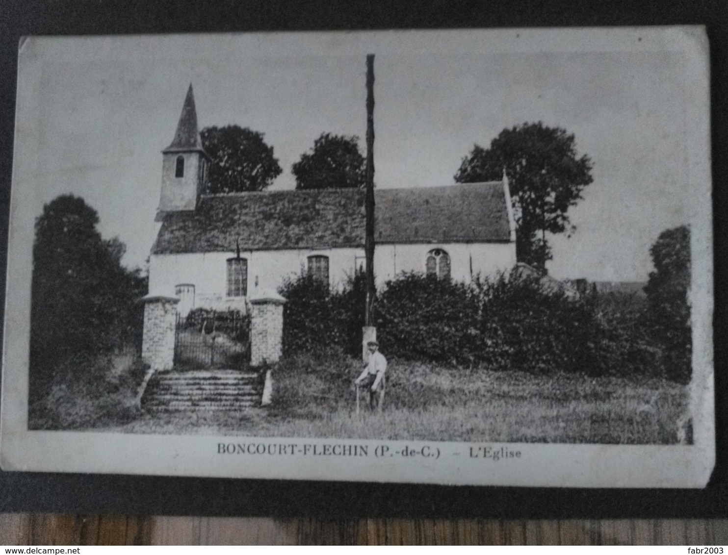 Boncourt Fléchin - Eglise. Rare Carte - Other & Unclassified