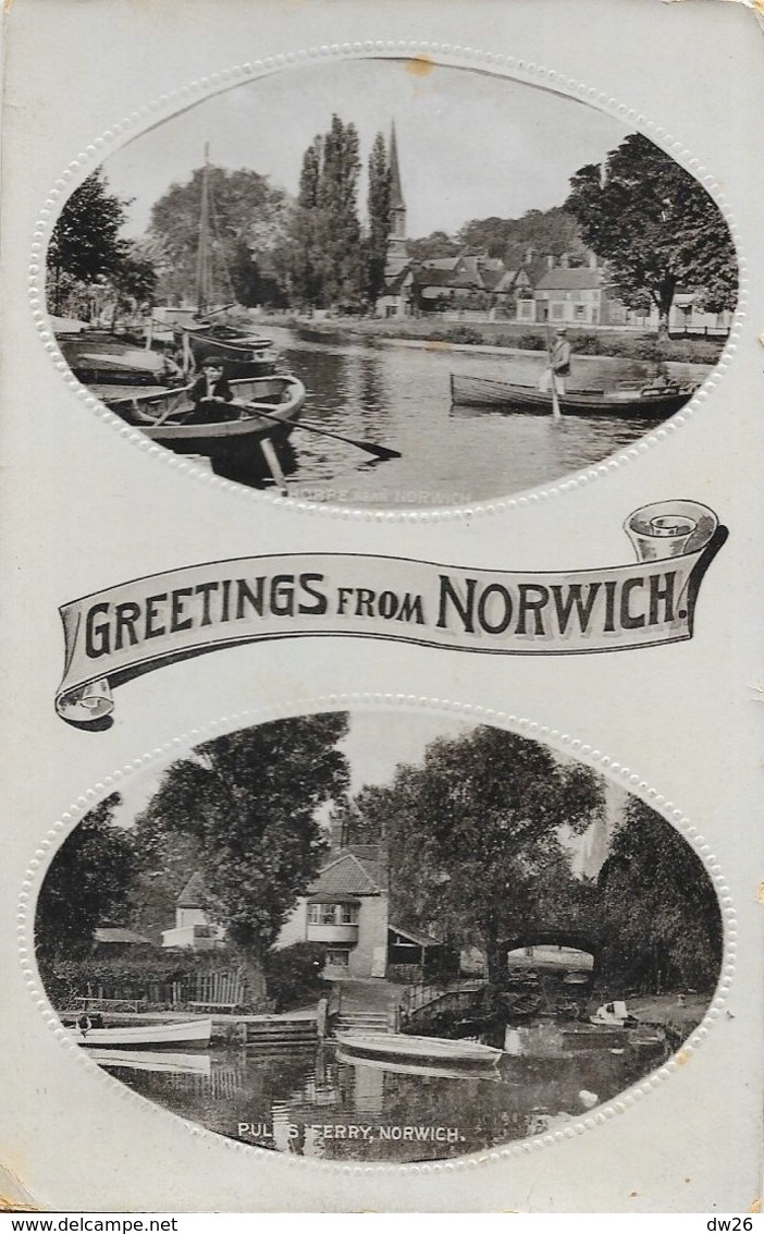 Greeting From Norwich - Multivues: Thorpe, Pull's Ferry - Raphael Tuck & Sons - Serie N° 2682 - Norwich