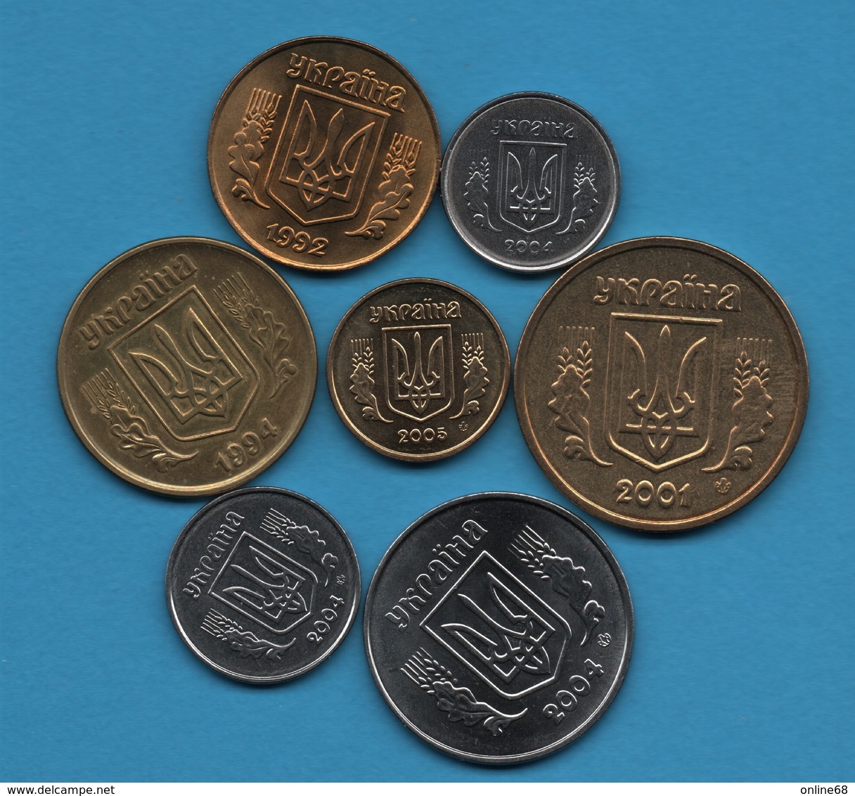 UKRAINE LOT MONNAIES 7 COINS - Ukraine
