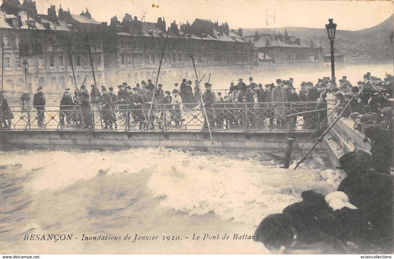 Besançon         25          Inondations 1910. Le Pont De Battant    (Voir Scan) - Besancon