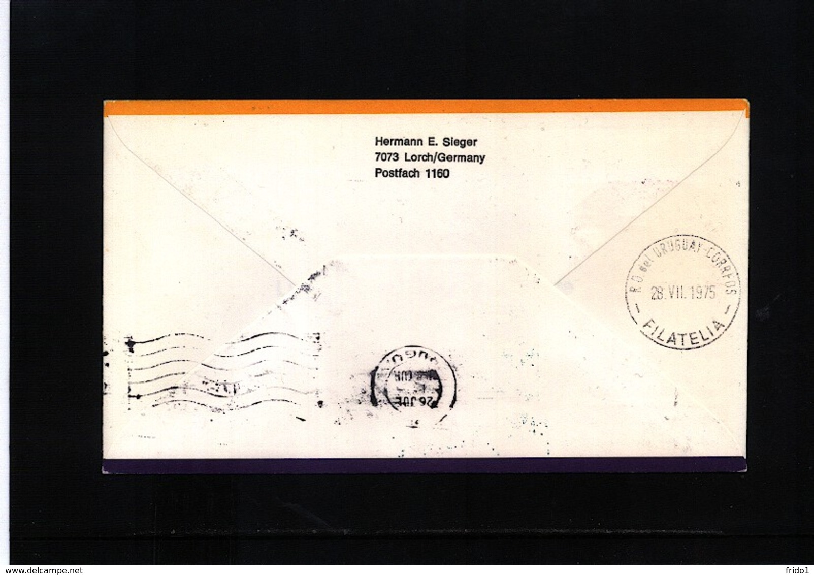 Morocco 1975 Lufthansa First Flight Rabat - Montevideo - Marokko (1956-...)