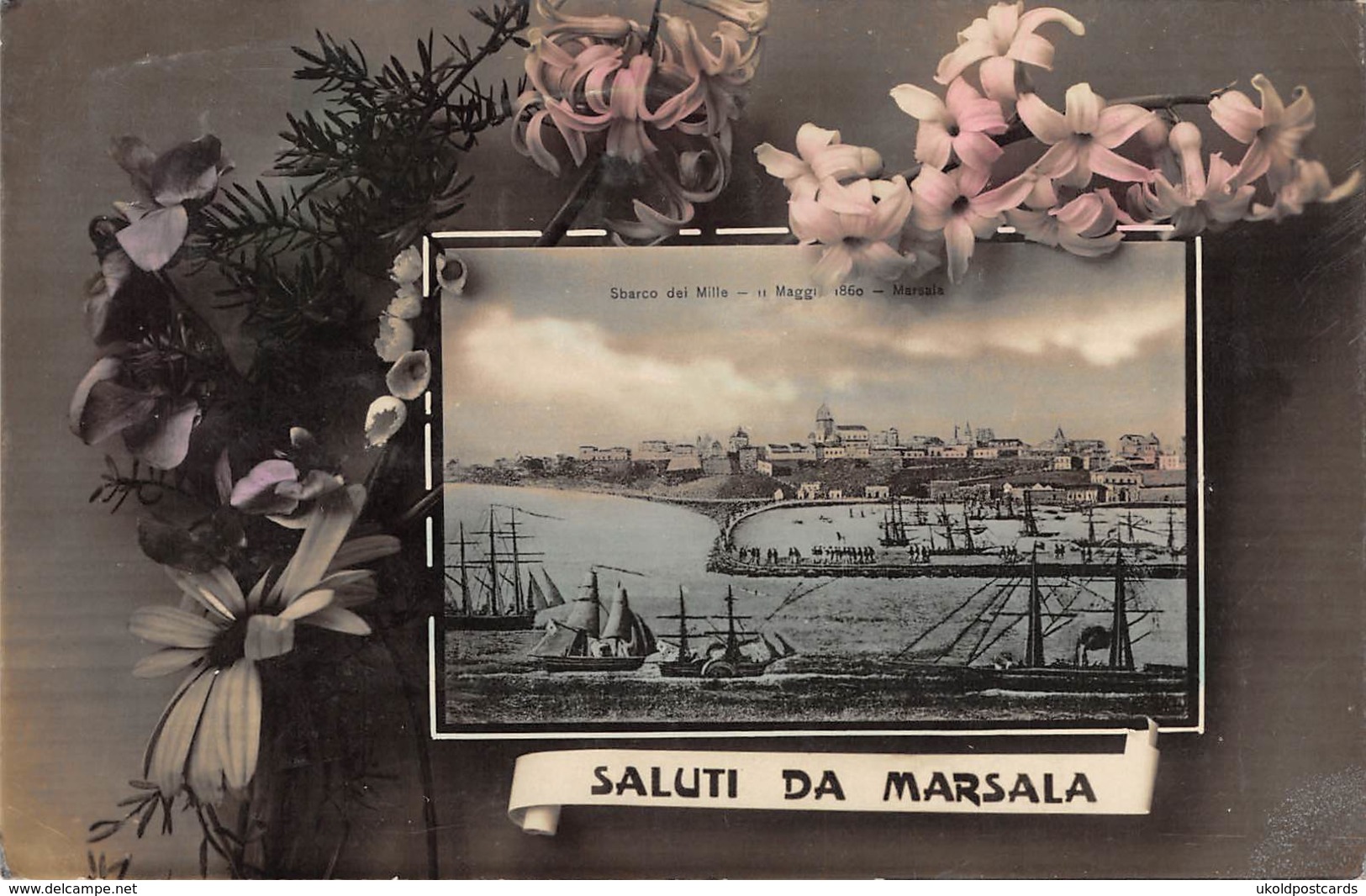 Italia  -   Saluti Da MARSALA, Sbarco Dei Mille Maggio 1860 -  Foto Cartolina, . - Marsala