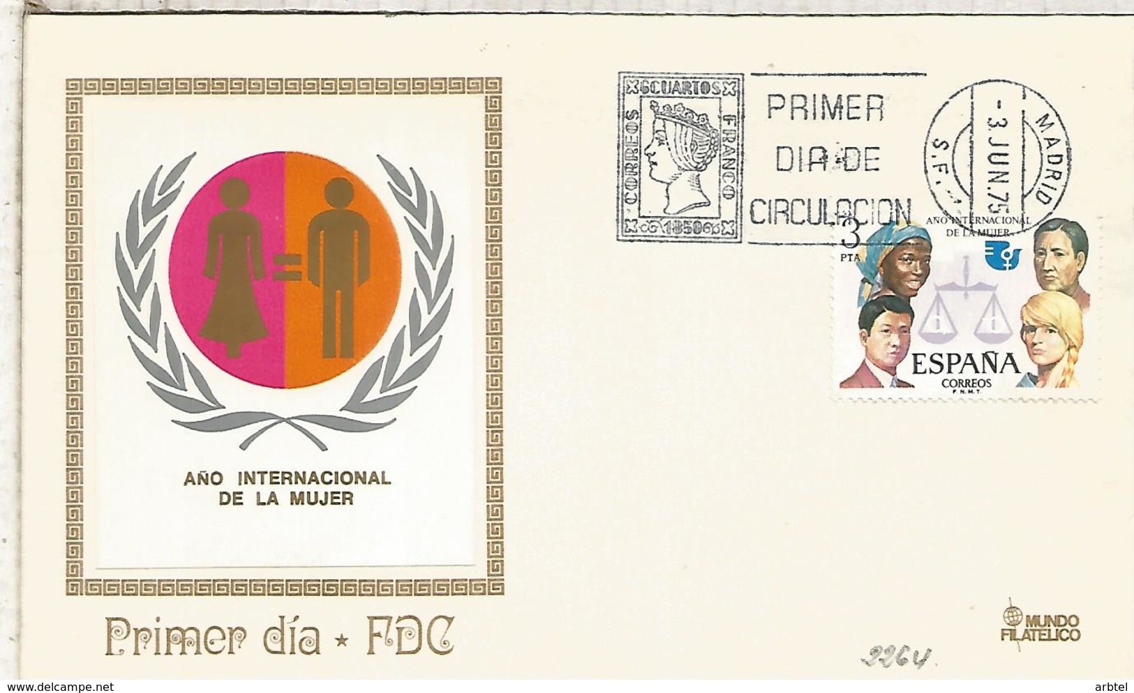 MADRID FDC SPD AÑO INTERNACIONAL DE LA MUJER WOMAN YEAR - Otros & Sin Clasificación