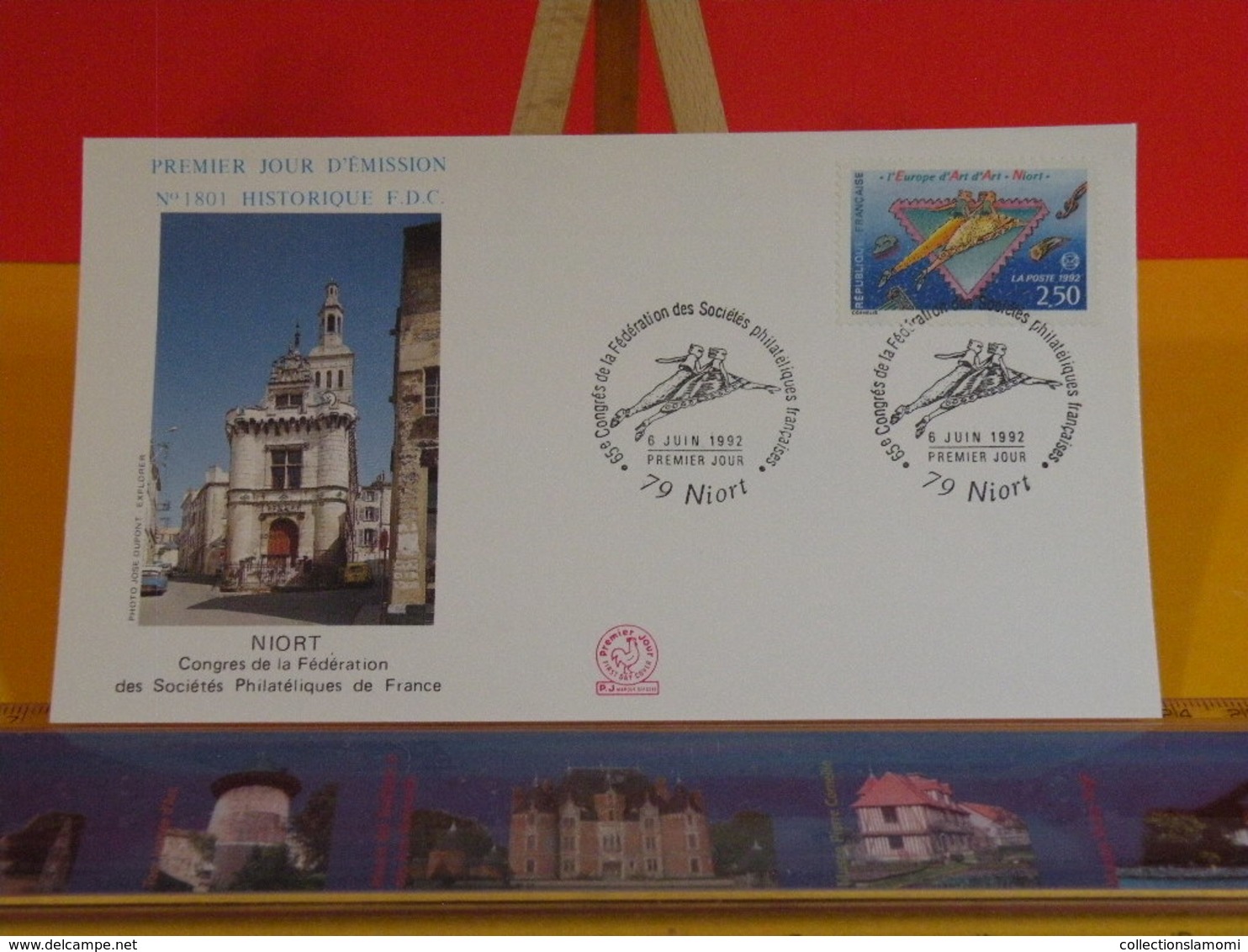 C.F.S.P.F. à Niort - 79 Niort - 6.6.1992 FDC 1er Jour N°1801 - Coté 2,20€ - 1990-1999