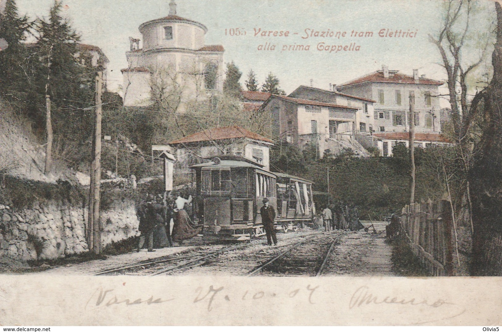 VARESE - STAZIONE TRAM ELETTRICI  ALLA I CAPPELLA - TRENI - Varese