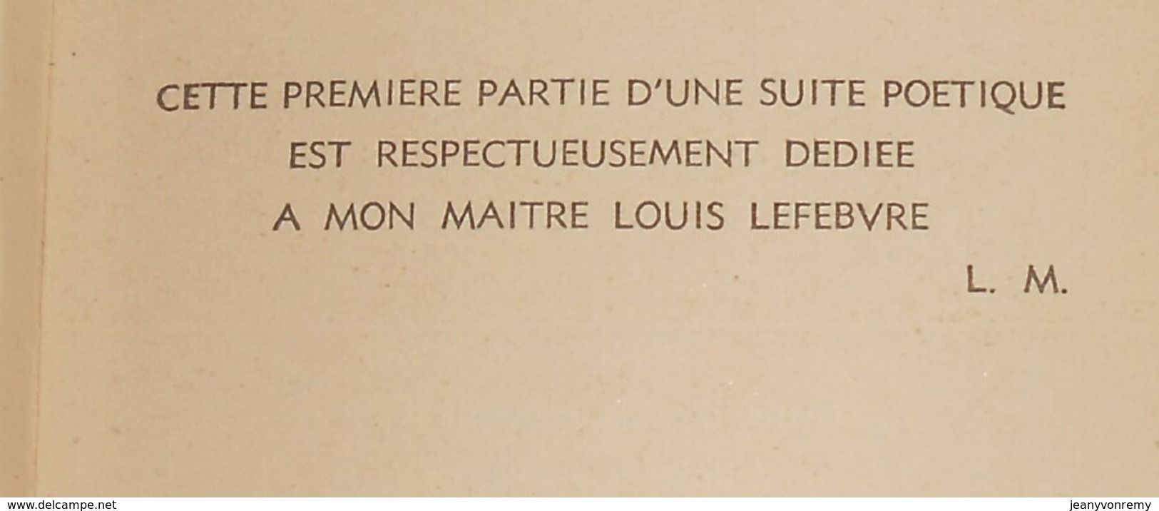 L'Abime Appelle L'Abime. Poèmes. Léon Manot. 1939.. - Auteurs Français