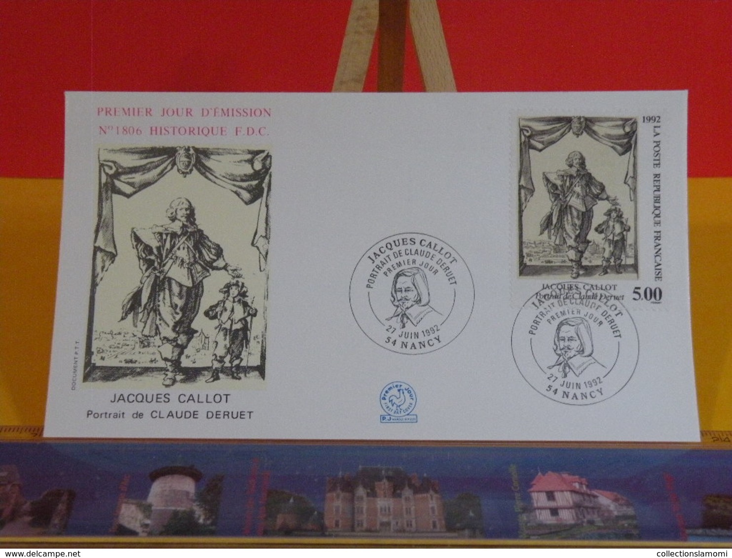 Jacques Callot - 54 Nancy - 27.6.1992 FDC 1er Jour N°1806 - Coté 4,50€ - 1990-1999