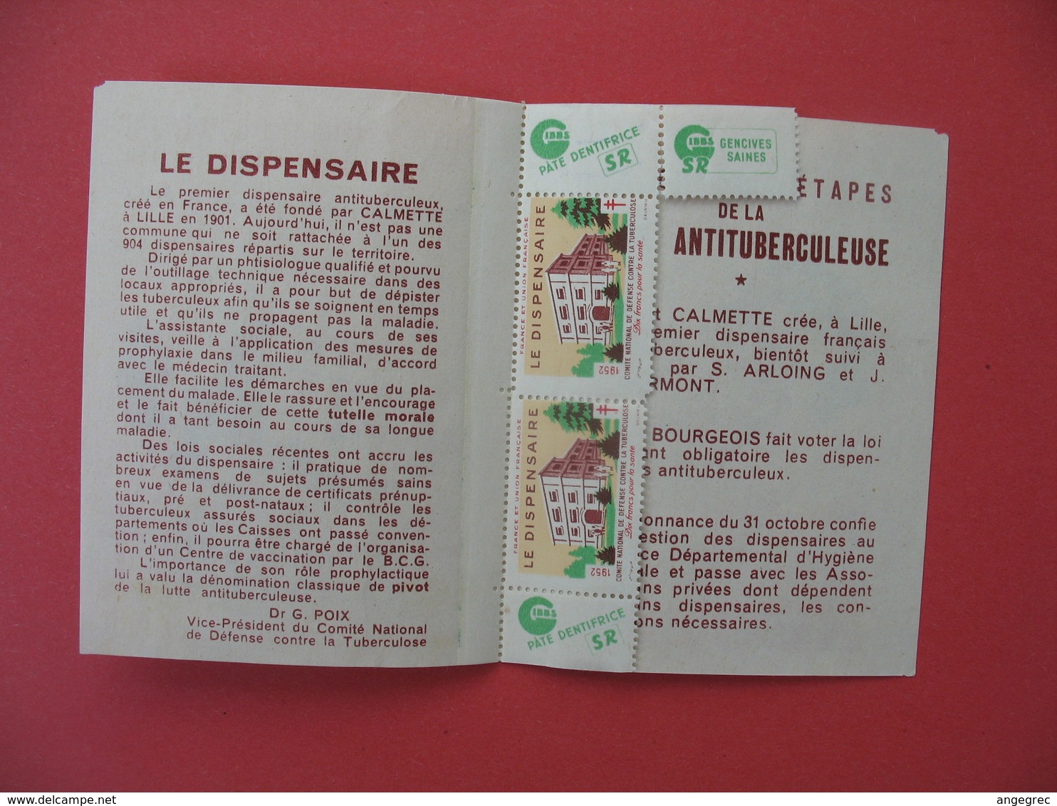 Vignette - Lot De 4 Carnet Incomplet Contre La Tuberculose   Neuf **   à Voir - Antituberculeux