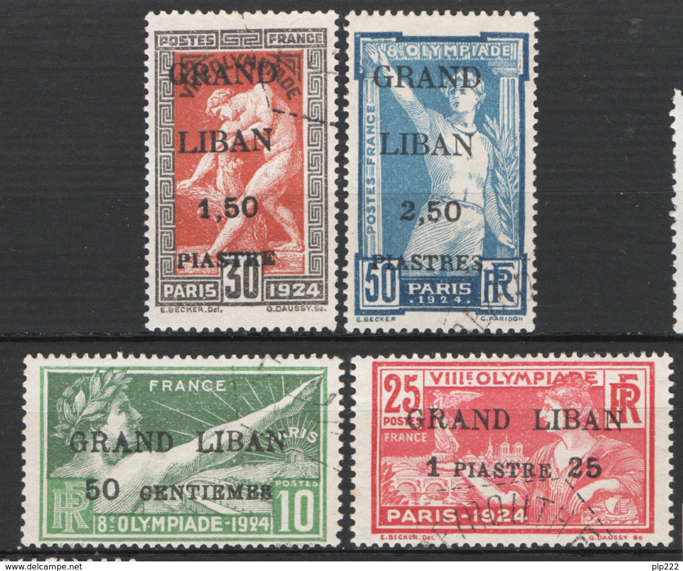 Gran Libano 1924 Y.T. 18/21 O/Used VF/F - Usati