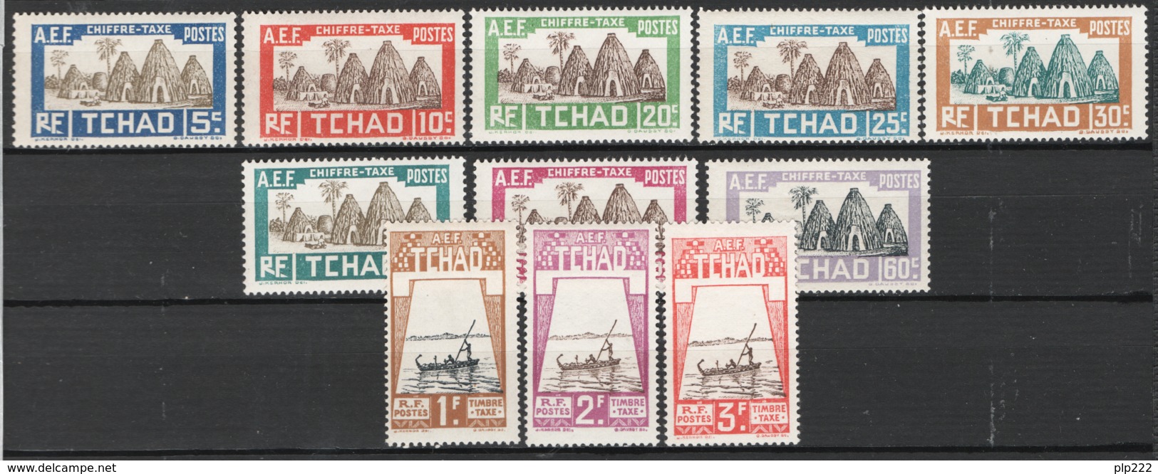 Ciad 1930 Segnatasse Y.T. 12/22  */MLH VF/F - Unused Stamps