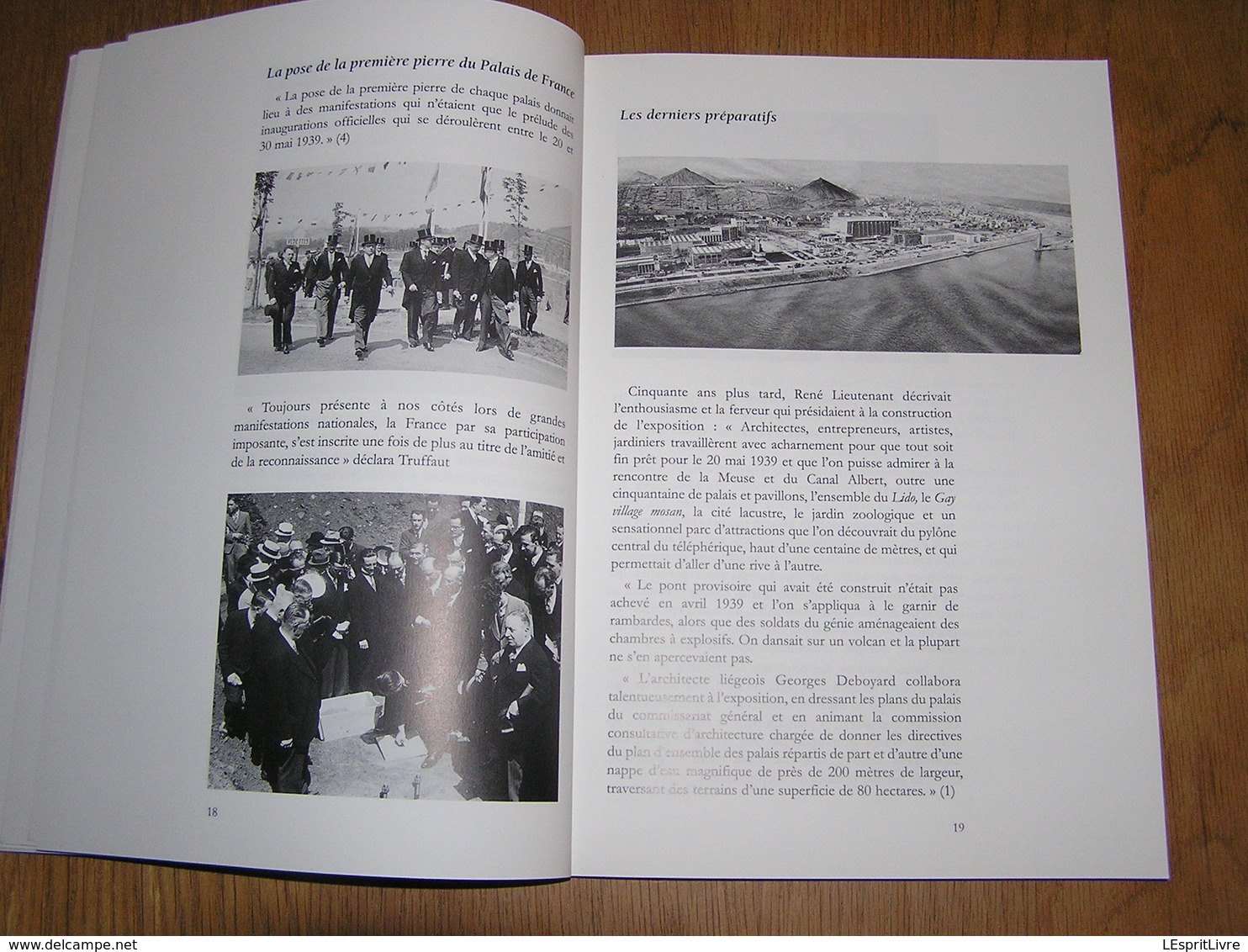 EXPOSITION DE L' EAU Liège 1939 Luik Régionalisme Travaux Expo Palais Nations Téléphérique Congrès Canal Albert France