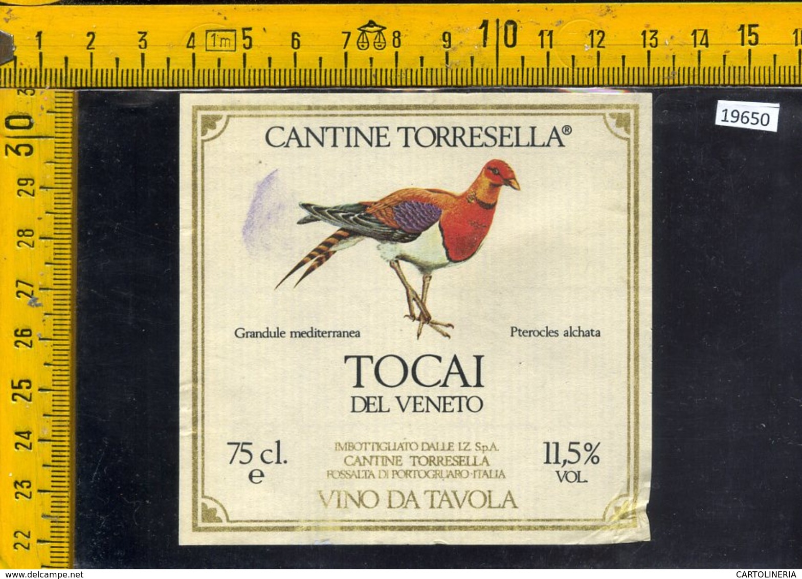 Etichetta Vino Liquore Tocai Del Veneto-Torresella-R. Di Portogruaro - Altri & Non Classificati