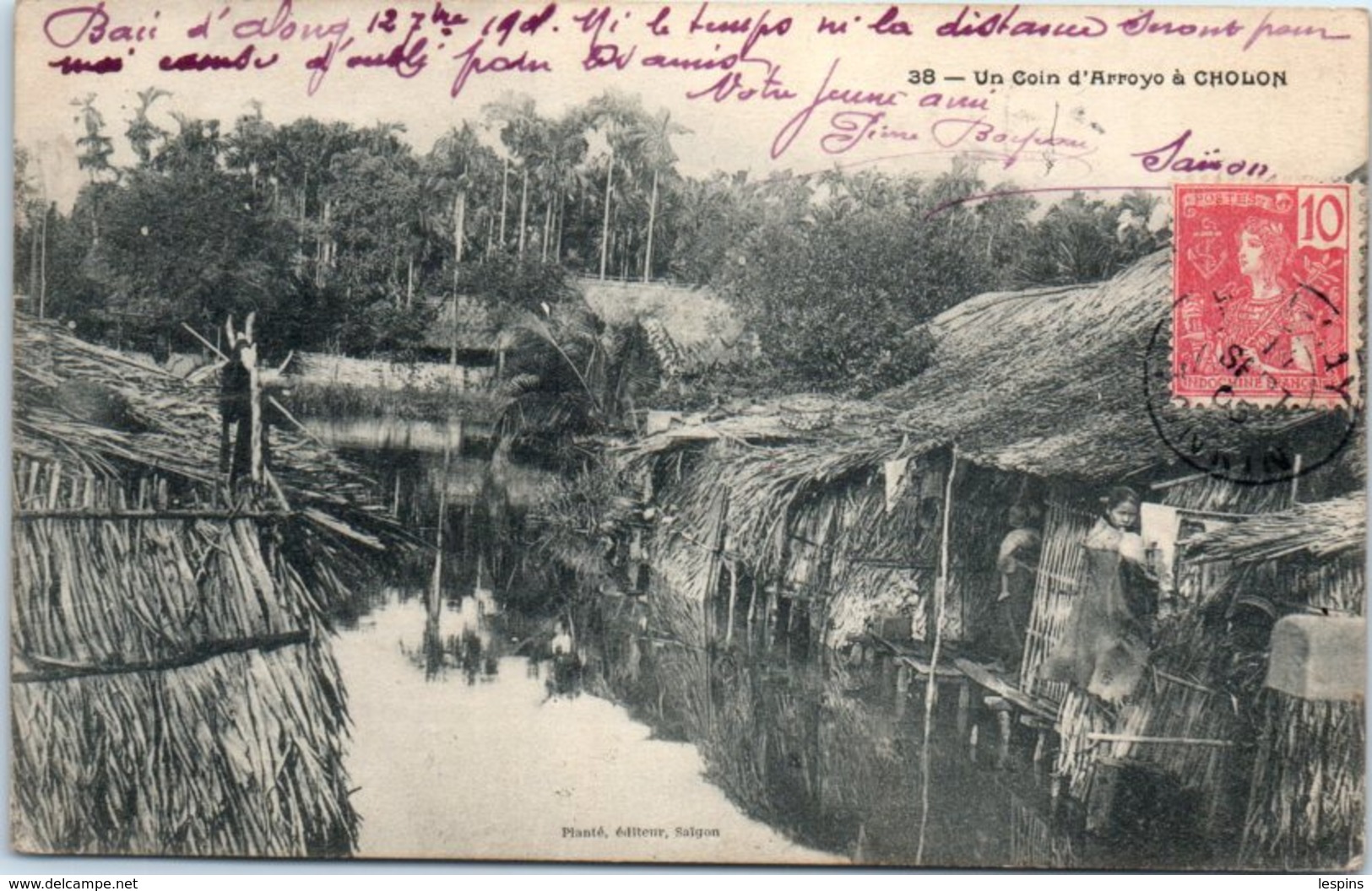 ASIE - VIÊT NAM -- Cholon - Un Coin D'arroyo - Vietnam